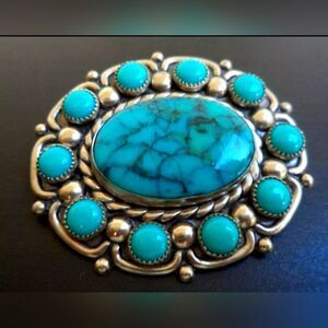 Turquoise Statement Brooch